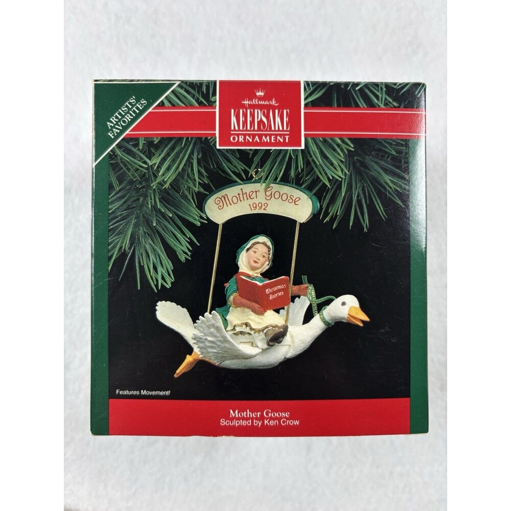 Hallmark Keepsake Ornament Mother Goose 1992 Artists’ Favorites Ken Crow NIB
